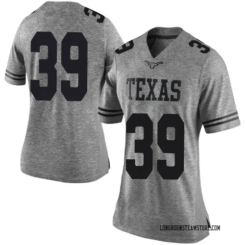 Women's Nike Hamilton McMartin Texas Longhorns Limited Gray Women Football College Jersey