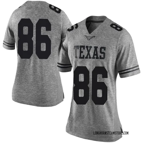 Women's Nike Hudson Powell Texas Longhorns Limited Gray Women Football College Jersey