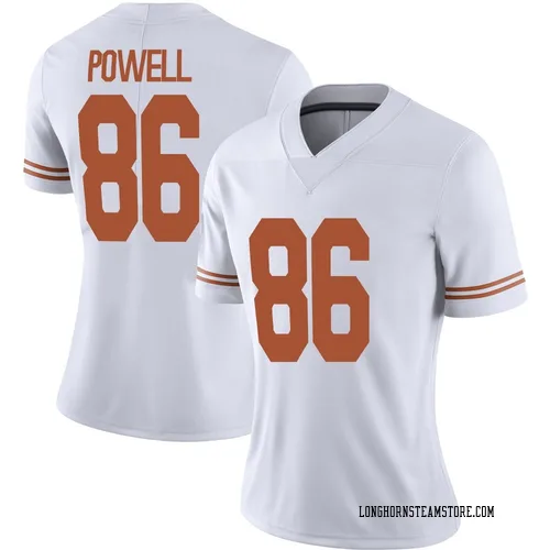 Women's Nike Hudson Powell Texas Longhorns Limited White Alternate Football Jersey