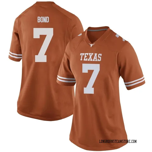 Women's Nike Isaiah Bond Texas Longhorns Game Orange Women Football College Jersey