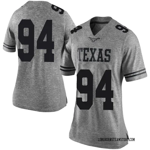Women's Nike Isaiah Coleman Texas Longhorns Limited Gray Women Football College Jersey
