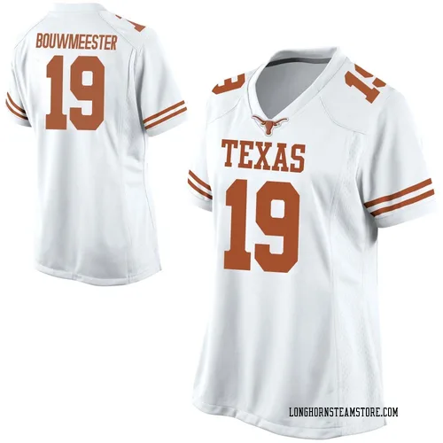 Women's Nike Jack Bouwmeester Texas Longhorns Replica White Football College Jersey