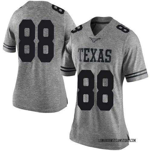 Women's Nike Jack Endries Texas Longhorns Limited Gray Women Football College Jersey