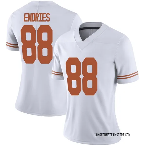 Women's Nike Jack Endries Texas Longhorns Limited White Alternate Football Jersey