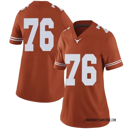 Women's Nike Jackson Christian Texas Longhorns Limited Orange Women Football College Jersey