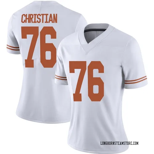 Women's Nike Jackson Christian Texas Longhorns Limited White Alternate Football Jersey