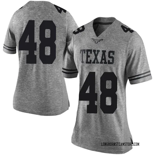 Women's Nike Jackson Duffey Texas Longhorns Limited Gray Women Football College Jersey