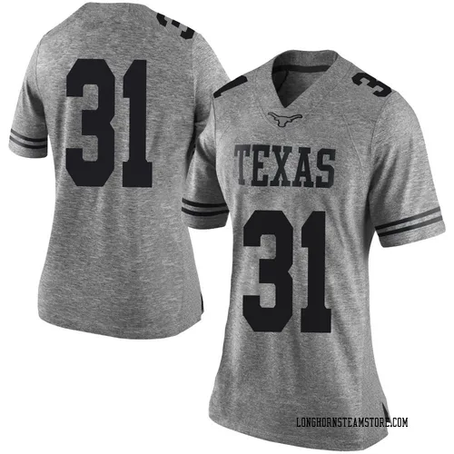 Women's Nike James Simon Texas Longhorns Limited Gray Women Football College Jersey