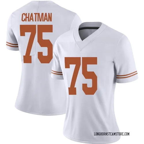 Women's Nike Jaydon Chatman Texas Longhorns Limited White Alternate Football Jersey