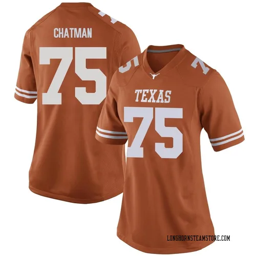 Women's Nike Jaydon Chatman Texas Longhorns Replica Orange Women Football College Jersey