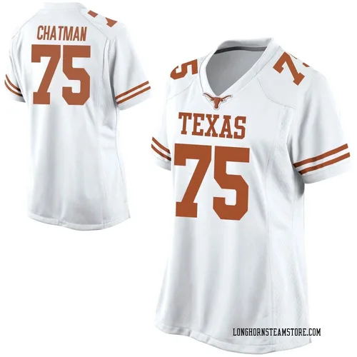 Women's Nike Jaydon Chatman Texas Longhorns Replica White Football College Jersey