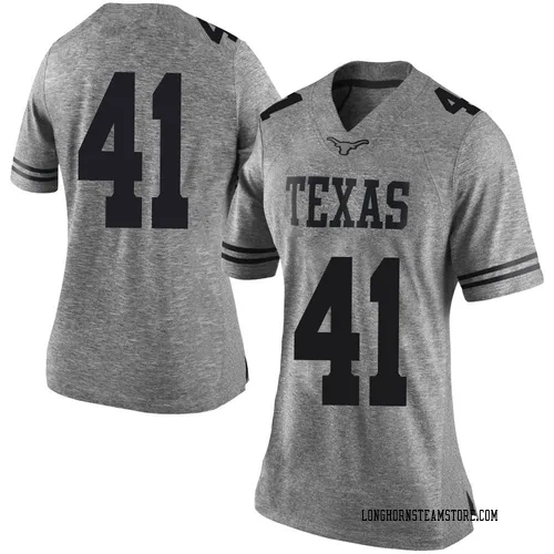 Women's Nike Jaylan Ford Texas Longhorns Limited Gray Women Football College Jersey
