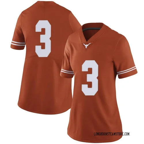 Women's Nike Jaylon Guilbeau Texas Longhorns Limited Orange Women Football College Jersey