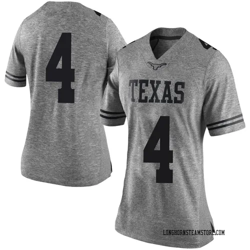 Women's Nike Jelani McDonald Texas Longhorns Limited Gray Women Football College Jersey