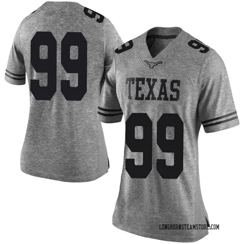Women's Nike Jermayne Lole Texas Longhorns Limited Gray Women Football College Jersey