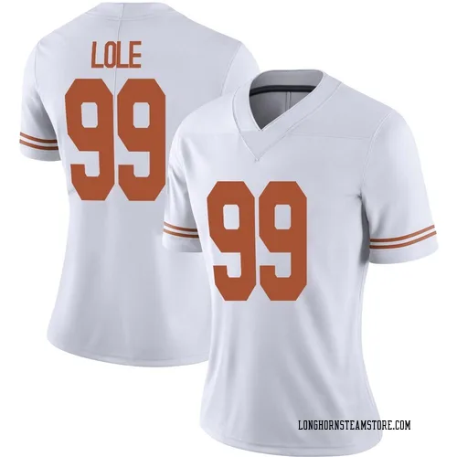 Women's Nike Jermayne Lole Texas Longhorns Limited White Alternate Football Jersey