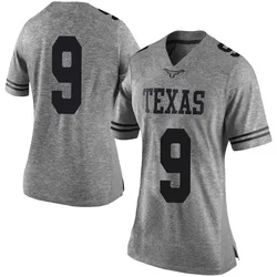 Women's Nike Jerrick Gibson Texas Longhorns Limited Gray Women Football College Jersey