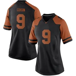 Women's Nike Jerrick Gibson Texas Longhorns Replica Black Women Football College Jersey