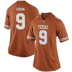 Women's Nike Jerrick Gibson Texas Longhorns Replica Orange Women Football College Jersey