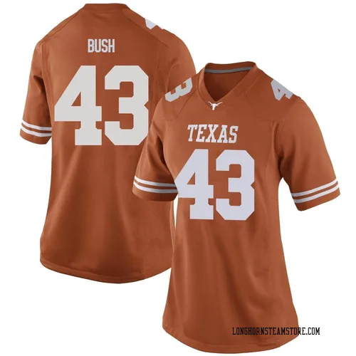 Women's Nike Jett Bush Texas Longhorns Replica Orange Women Football College Jersey