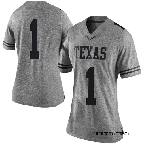 Women's Nike Johntay Cook II Texas Longhorns Limited Gray Women Football College Jersey