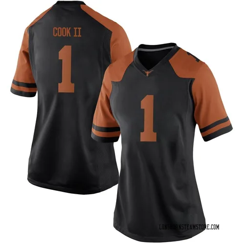 Women's Nike Johntay Cook II Texas Longhorns Replica Black Women Football College Jersey