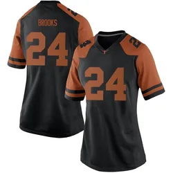 Women's Nike Jonathon Brooks Texas Longhorns Game Black Women Football College Jersey
