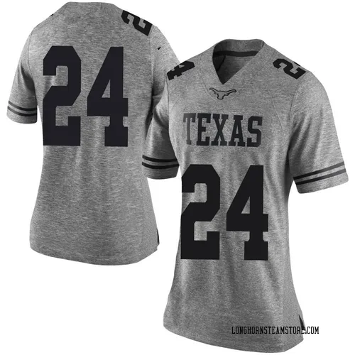 Women's Nike Jonathon Brooks Texas Longhorns Limited Gray Women Football College Jersey