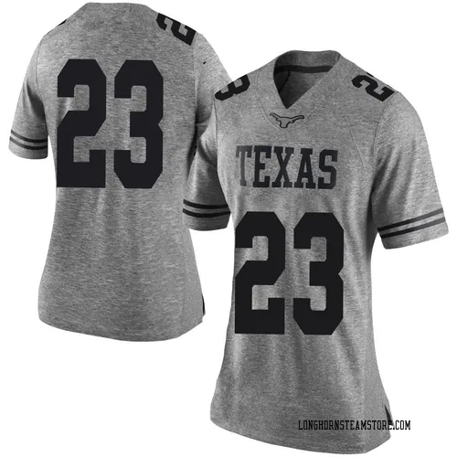 Women's Nike Jordon Johnson-Rubell Texas Longhorns Limited Gray Women Football College Jersey