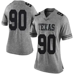 Women's Nike Josiah Sharma Texas Longhorns Limited Gray Women Football College Jersey