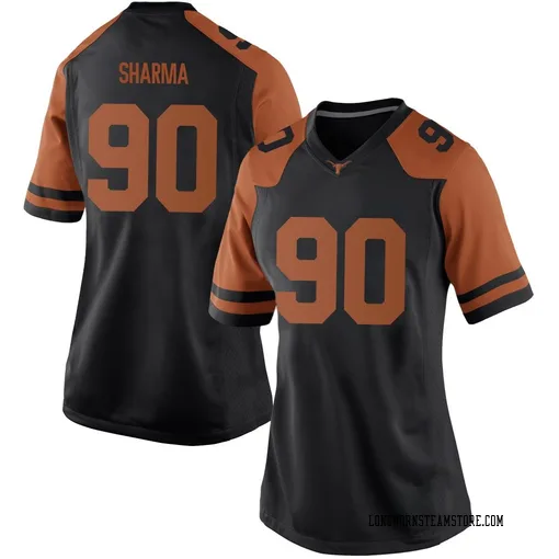 Women's Nike Josiah Sharma Texas Longhorns Replica Black Women Football College Jersey