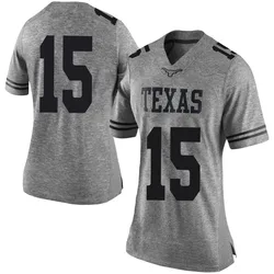 Women's Nike Justus Terry Texas Longhorns Limited Gray Women Football College Jersey
