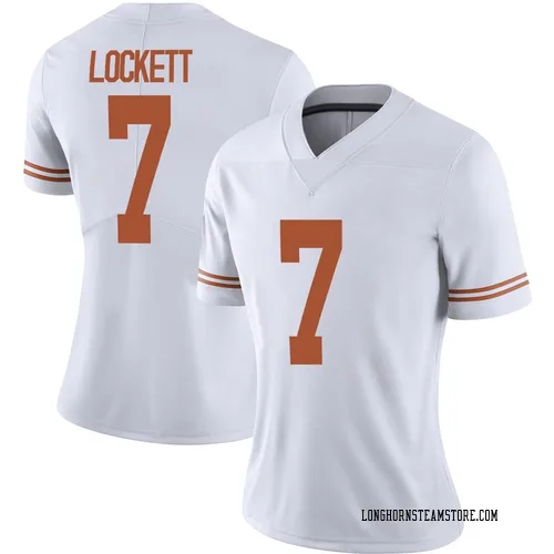 Women's Nike Kaliq Lockett Texas Longhorns Limited White Alternate Football Jersey