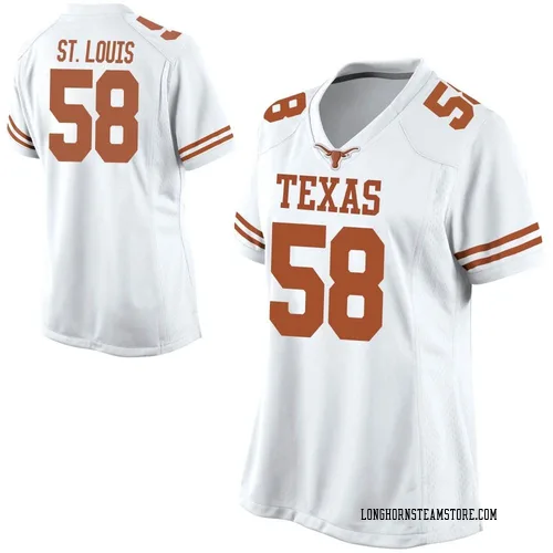 Women's Nike Lance St. Louis Texas Longhorns Game White Football College Jersey