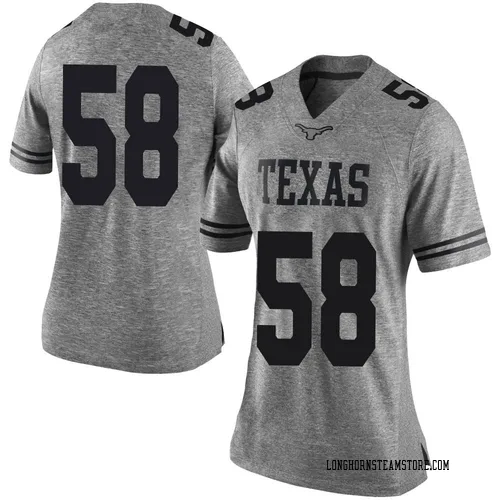 Women's Nike Lance St. Louis Texas Longhorns Limited Gray Women Football College Jersey