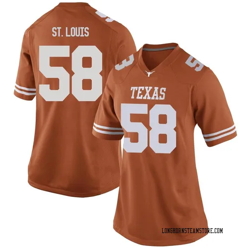 Women's Nike Lance St. Louis Texas Longhorns Replica Orange Women Football College Jersey
