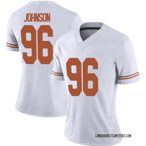 Women's Nike Lavon Johnson Texas Longhorns Limited White Alternate Football Jersey