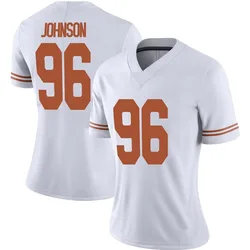 Women's Nike Lavon Johnson Texas Longhorns Limited White Alternate Football Jersey
