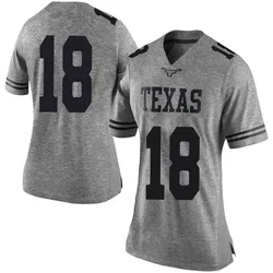 Women's Nike Liona Lefau Texas Longhorns Limited Gray Women Football College Jersey