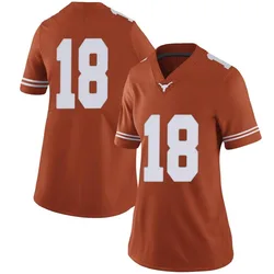 Women's Nike Liona Lefau Texas Longhorns Limited Orange Women Football College Jersey