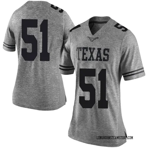Women's Nike Marshall Landwehr Texas Longhorns Limited Gray Women Football College Jersey