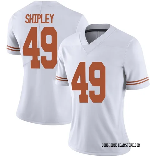 Women's Nike Mason Shipley Texas Longhorns Limited White Alternate Football Jersey