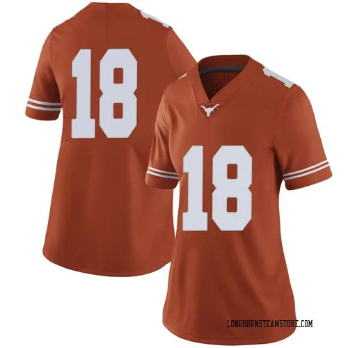 Women's Nike Matthew Caldwell Texas Longhorns Limited Orange Women Football College Jersey