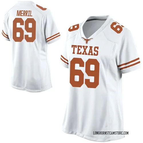 Women's Nike Max Merril Texas Longhorns Game White Football College Jersey