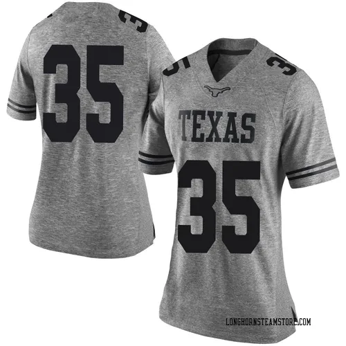 Women's Nike McCoy Bruce Texas Longhorns Limited Gray Women Football College Jersey