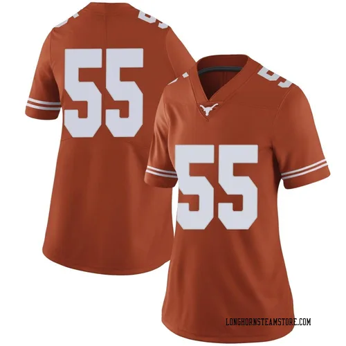 Women's Nike Melvin Hills III Texas Longhorns Limited Orange Women Football College Jersey