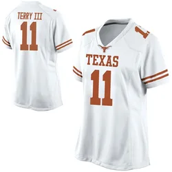 Women's Nike Michael Terry III Texas Longhorns Replica White Football College Jersey