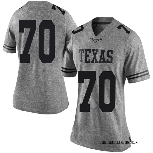 Women's Nike Nate Kibble Texas Longhorns Limited Gray Women Football College Jersey