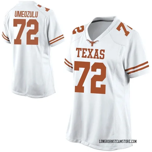 Women's Nike Neto Umeozulu Texas Longhorns Game White Football College Jersey