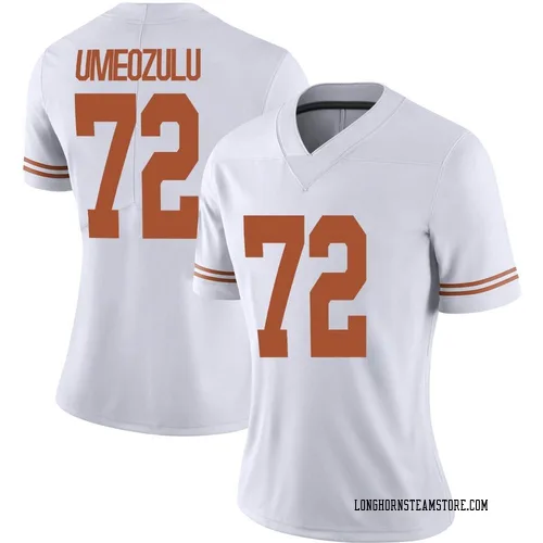 Women's Nike Neto Umeozulu Texas Longhorns Limited White Alternate Football Jersey